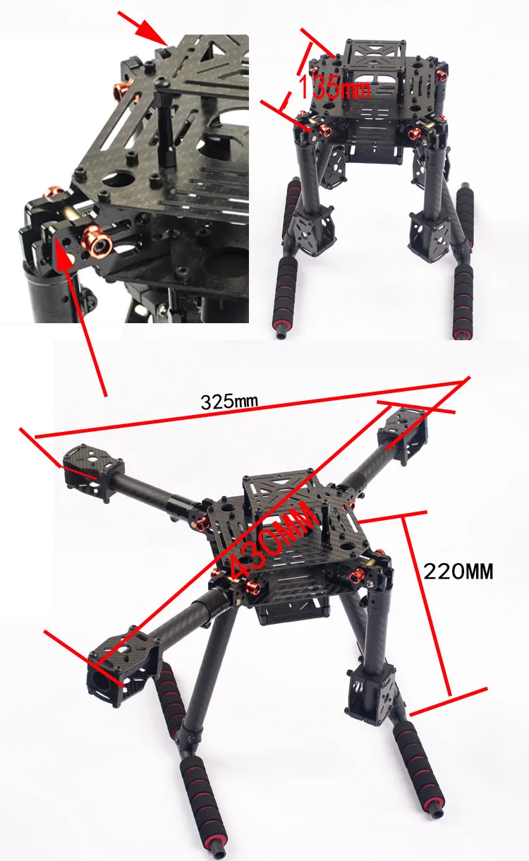 Flyroun LX350 PRO 350mm drone  - Drone Gimbal For Mirrorless ulasan dan harga