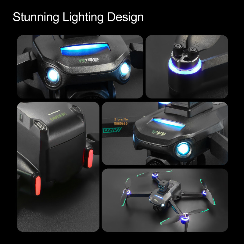 8K Dual Camera 5G WIFI FPV Rem - Drone Gimbal Brushless ulasan dan harga
