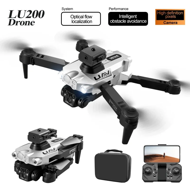 LU200 8K GPS Drone Triple Came - Drone Gimbal Mount ulasan dan harga