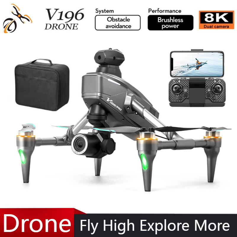 2025 V196 Automatic Obstacle A - Drone Gimbal 2 Axis ulasan dan harga