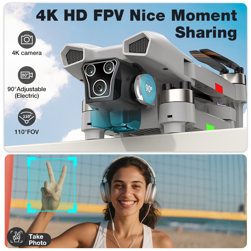 NEW Hot L017 Pro Drone Brushle - Drone Gimbal 2 Axis ulasan dan harga